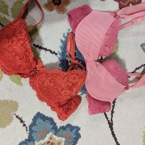 Smart & Sexy Vibrant Orange and Soft PLace Bras